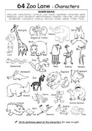 English Worksheet: 64 Zoo Lane 1