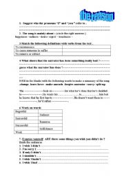 English worksheet: the reason