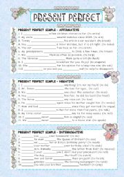 English Worksheet: Present Perfect Simple