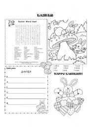 English Worksheet: Easter activities