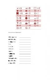 English Worksheet: Codes - Months of the year