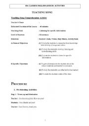 English Worksheet: 5th grade