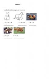 English Worksheet: Farm animals