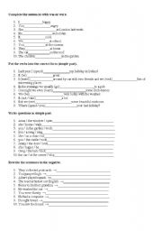 English Worksheet: Simple past exercise