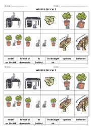 English Worksheet: Positions 