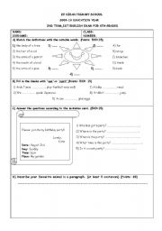 English Worksheet: exammm