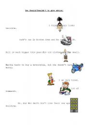 English Worksheet: should