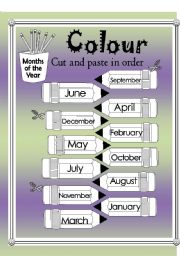 English Worksheet: Months of the year 