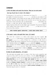 English Worksheet: A  very good grammar test for 1 st  secondary year pupils