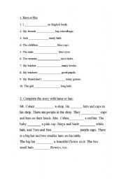 English Worksheet: Have or Has