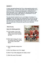 English Worksheet: HIGH SCHOOL MUSICAL 1 WORKSHOP (part 4 out of 8) Stick to the Status Quo