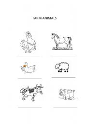 English Worksheet: FARM ANIMALS