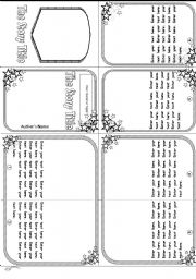 English worksheet: Minibook template  02 [ Fully editable ]