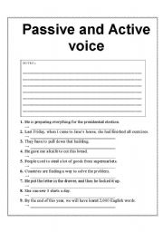 Active and passive voice