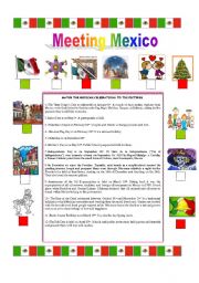 English Worksheet: TRADITIONS IN MEXICO