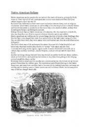 English Worksheet: Native American Indians