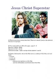 English worksheet: Jesus Christ Superstar