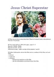 English Worksheet: Jesus Christ Superstar