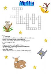 English worksheet: Animals criss cross