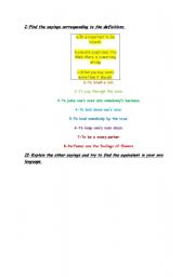 English Worksheet: Express yourself (proverbs)
