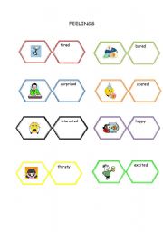 English worksheet: Feelings dominoes