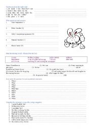 English Worksheet: Present Simple - exercises