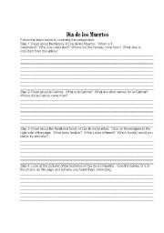 English Worksheet: Day of the Dead