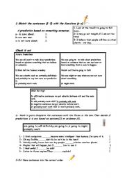 English worksheet: Future Tense