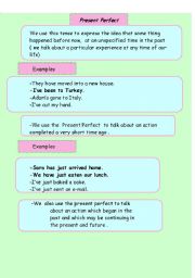 English worksheet: Present perfect 