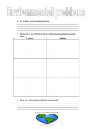 English worksheet: helping the environment 