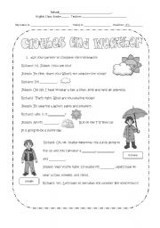 English Worksheet: Clothes and Weather