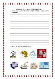 English Worksheet: CITIZENSHIP