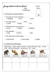 English Worksheet: Ice age giants