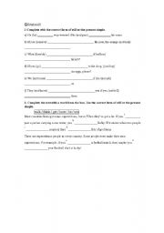 English worksheet: conditional exercises