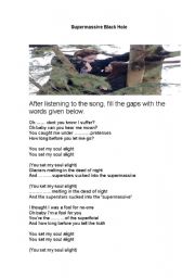 English Worksheet: Twilight song 