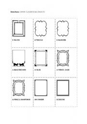 English Worksheet: objects