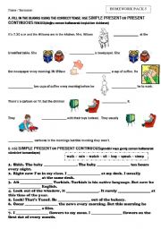 English Worksheet: present simple