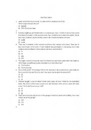 English worksheet: solve problems math