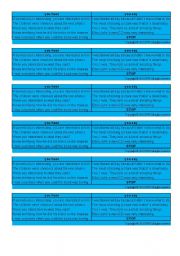 English worksheet: you hear you say adjectives 4/4