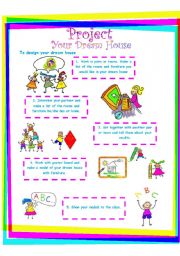 English Worksheet: Your Dream House (Final Project)