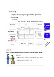 English Worksheet: directions