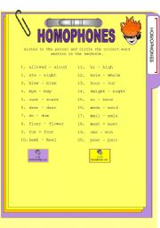 Homophones with Listening