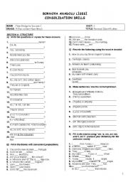 English Worksheet: identification