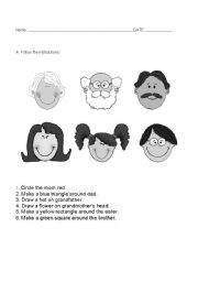 English Worksheet: Family test