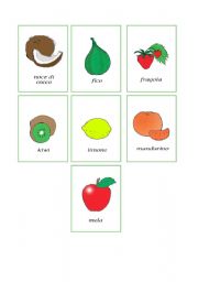 English Worksheet: fruits