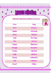 Exterme adjectives