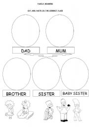 English Worksheet: family members