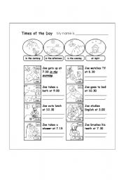 English Worksheet: Time expressions