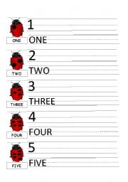 LADYBUG (NUMBERS 1-5)