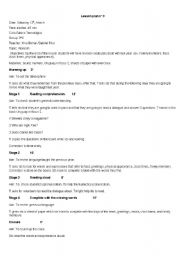 English Worksheet: family members, clock times, greetings and so...